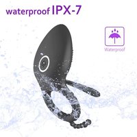 Tragbarer Silikon-Prostata-Stimulator mit Fernbedienung Vibrierender Analer Ejakulationsring Vibrator Erotikspielzeug
