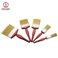 Ensemble de pinceaux de peinture murale en poils de vente directe du fabricant pinceau à manche en bois verni