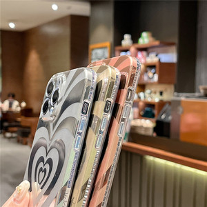 Custodia per cellulare in TPU per PC placcato alla moda le ragazze amano la Cover posteriore del cuore per <span class=keywords><strong>iPhone</strong></span> 15 14 Plus 13 12 Pro Max <span class=keywords><strong>11</strong></span> - Product Image 3