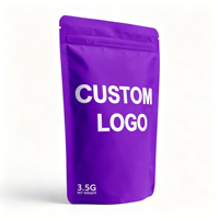 Sachet Doypack Violet Refermable Qualité Alimentaire Résistant aux Chocs et à l'Humidité Personnalisable Certifié ISO9001 pour Sucre et Nouilles