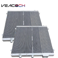 Intercambiador de Calor de Placas de Aluminio, Enfriador Combinado de Aire y Aceite para Compresor de Aire de Tornillo, Estructura de Barra y Placa
