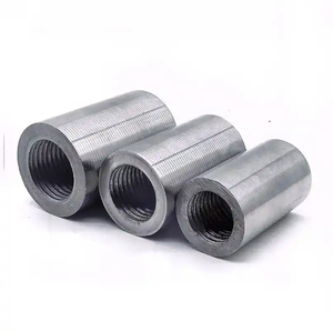 25mm Zinc Alloy Steel Rebar Coupler Polished Mechanical Connector Threaded Sleeve for Reinforcement Splicing - Product Image 3