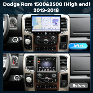 Reproductor de DVD con Pantalla de Radio de 11.5 Pulgadas, Snapdragon 665 para Dodge Ram 2013-2018, CarPlay Inalámbrico, QLED 2K, DSP, Navegación GPS - Product Image 1