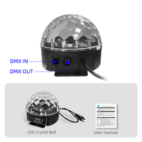 Lumière Disco en cristal LED 6*3 RGBWOP, boule magique, décoration de fête de mariage