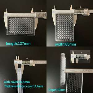 광학적으로 투명한 폴리스티렌으로 만들어진 뚜껑이있는 개별 포장 96 웰스 조직 배양 마이크로 플레이트 - Product Image 5