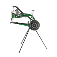 Mesin Perbaikan Sepatu Manual, Mesin Jahit Benang Katun Nilon Ganda dengan Tripod, Mesin Finishing Perbaikan Sepatu