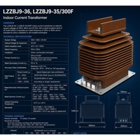 Transformador de Corriente Interior LZZBJ9-36 / LZZBJ9-35/300F 35kV 36kV 40.5kV 20-3150A 0.2S/0.5/5P10-5P40