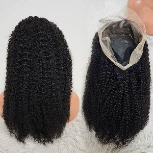 Promoción 68$ Letsfly Pelucas de Encaje 360 Invisibles Ajustables de 14-28 Pulgadas, Cabello Humano Natural Rizado Kinky con Baby Hair, Pelucas Lisas - Product Image 2