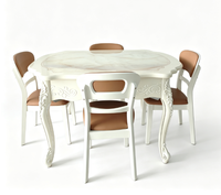 Table de Mahjong élégante blanche 4 en 1 avec coins carrés, table de jeu multifonction durable pour la famille et les fêtes