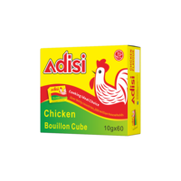 Cube de bouillon au poulet Adisi 10g*60 pièces HALAL Qualité alimentaire Marque OEM