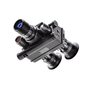 Jumelles de vision nocturne infrarouge 4K montées sur casque avec grossissement 8X et 1. Écrans circulaires doubles de 43 pouces pour la chasse des adultes - Product Image 5