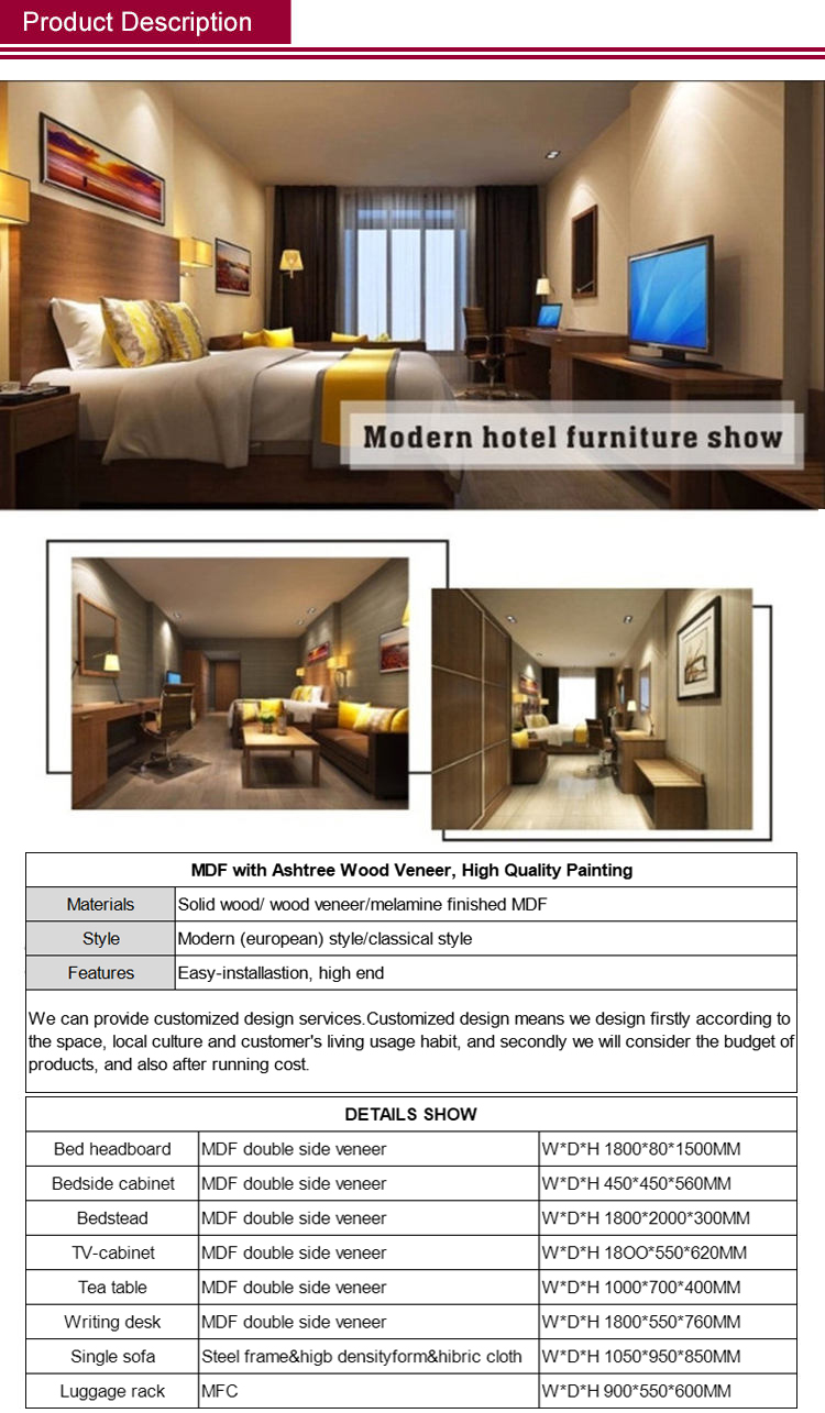 Hotel Room Furniture Design & Projects Room Furniture Hotel Room Furniture with Classic Design