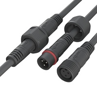 AOHUA 12V 6A/8A Batterie au lithium PWM Contrôleur de lampadaire Connecteur étanche M14 3pin Pré-moulé Mâle Femelle IP65