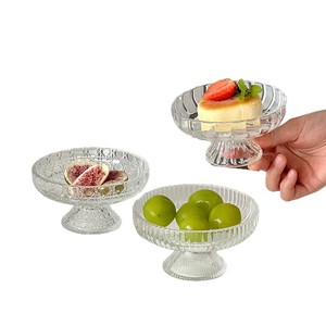 Plateau à fruits secs en verre de style glacier, plateau à desserts, présentoir à snacks, plateau à bonbons, design minimaliste et épuré, pour la maison et le salon - Product Image 5