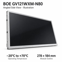 Module d'affichage LCD TFT BOE GV121WXM-N80 12,1 pouces 1280x800 WXGA 450 nits 30 broches LVDS pour IHM industrielle