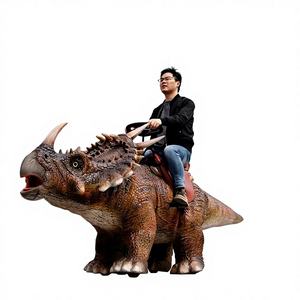 Manège mécanique dinosaure ambulant pour enfants - Construction en alliage métallique pour centres commerciaux et parcs d'aventure - Product Image 1