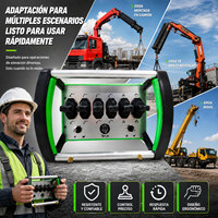 Télécommande radio industrielle universelle pour grue, excavatrice, hydraulique, avec plusieurs joysticks, bouton d'arrêt d'urgence, IP68, portée de 500 m