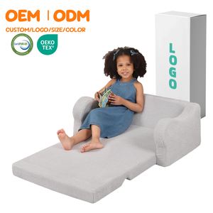 โซฟานุ่มสำหรับเด็กเล่นโซฟาโฟมพับได้เป็นมิตรกับสิ่งแวดล้อมสำหรับสัตว์เลี้ยงสุนัขแมวโซฟาพร้อมที่ถอดฝาครอบกันน้ำ - Product Image 1
