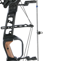 Ensemble d'arc composé double usage Mengqin, poignée en alliage d'aluminium CNC de 6,5 pouces, 21,5-60 LBS, longueur de tir de 26-30 pouces, pour la chasse et le tir