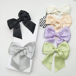 Bán buôn tùy chỉnh satin Ribbon Bow hai mặt băng PREMADE đóng gói Bow cho hộp quà Tặng Túi giấy gói bao bì Bow - Product Image 1