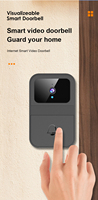 CHAFON Sonnette audio intelligente Tuya Vidéo Wi-Fi à faible puissance avec surveillance en ligne en temps réel pour une utilisation en extérieur