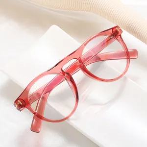 MS 95333 şeffaf marka gözlük toptan Tr90 optik şeffaf gözlükler optik çerçeve üretimi kadınlar için