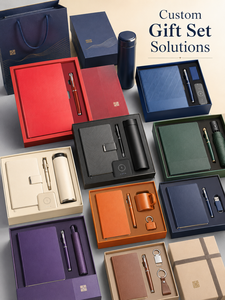 Set Regalo Taccuino A5 con Copertina in PU, 200 Pagine, Penna in Metallo, Confezione Regalo, 6 Colori, Logo Personalizzato, OEM per Aziende - Product Image 6