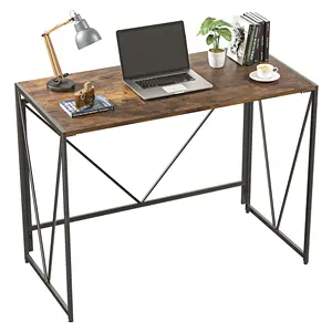Folding Computer Corner Desks Working Writing Study Desk Table for Home Office Modern Style No Assembly Desks Furniture