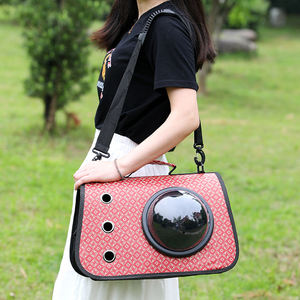 Bolsa de Transporte para Mascotas, Tipo Bandolera, Plegable, de PU de Lujo, con Cierre, para Perros y Gatos - Product Image 6