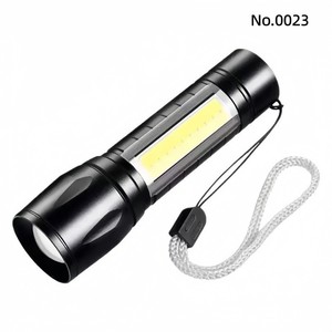 ไฟฉายอลูมิเนียมอัลลอยด์พร้อมไฟ LED COB ไฟฉายขนาดเล็กแบบชาร์จไฟได้แบบพกพาสำหรับกลางแจ้งพร้อมเชือกเส้นเล็ก - Product Image 2