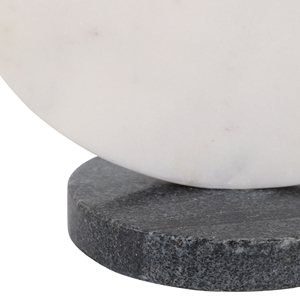 Scultura moderna in marmo su base per l'arredamento del soggiorno, elegante complemento per il bagno e tavolino da caffè, raffinata. - Product Image 6