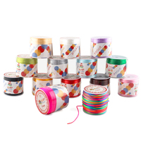 Kovict-Collier à mâcher pour bébé, accessoire, cordon en nylon et soie satiné pour bébé, outil de bricolage, mélange de couleurs