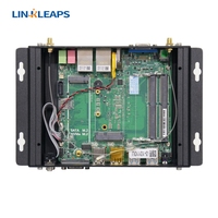 Mini PC Industrial Sin Ventilador Linkleaps, Gran Venta, Intel Core de 4.ª a 13.ª Generación I3 I5 I7, PC Integrado con 2 GbE LAN, 2 RS232, 8 USB