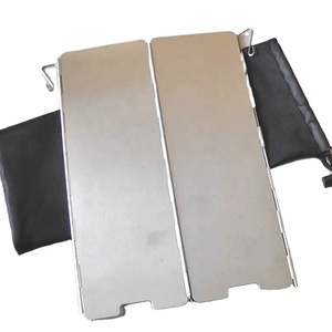 OEM 휴대용 캠핑 스토브 윈드쉴드 10피스 미니 접이식 알루미늄 윈드스크린 야외용 판금 제작 0.4mm - Product Image 2