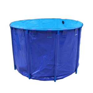 Équipement d'élevage de poissons en plastique pour aquarium de 3000 L / autres équipements d'aquaculture / réservoir d'eau rond <span class=keywords><strong>avec</strong></span> structure en tuyaux PVC - Product Image 2