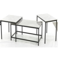 Ensemble de tables basses en pierre frittée, coin salon, MDF, café, table d'appoint, table basse, table centrale, nouvelle pièce, fer, maison