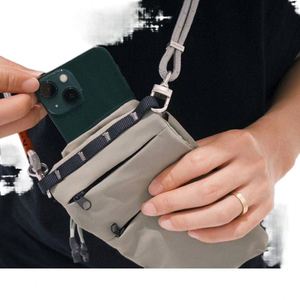 LE PETIT RUISSEAU Sac bandoulière unisexe pliable en nylon, ajusté, avec fermeture éclair, léger, durable, tendance, style japonais décontracté - Product Image 5