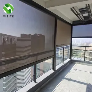 YST produttore anti vento zip schermo parasole automatico motore avvolgibile per esterni tenda da balcone tapparelle