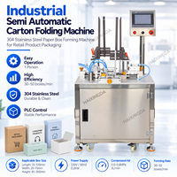 Machine de pliage de boîtes en carton semi-automatique à commande PLC pour l'emballage de bonbons, chocolats, thé et aliments – Fournisseur d'usine