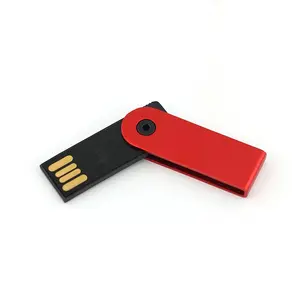 Stik USB Mini Logo kustom 2.0, Flash Drive logam tahan air kapasitas 8GB hingga 64GB dengan memori bawaan