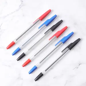 钢笔厂家批发简单便宜的塑料圆珠笔促销棒圆珠笔回校钢笔