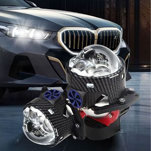 <span class=keywords><strong>Fari</strong></span> <span class=keywords><strong>LED</strong></span> Nuovi W80 <span class=keywords><strong>a</strong></span> Tripla Luce Diretta, Faro Auto con Doppia Lente <span class=keywords><strong>a</strong></span> Fascio 95W, Faro Laser Solare Potenziato Universale Modificato - Product Image 6