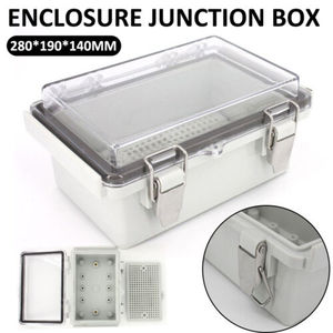 Nueva caja de conexiones de cable de policarbonato eléctrico personalizada caja de plástico impermeable para iluminación exterior