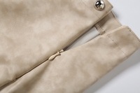 Jupe moulante courte à taille basse cloutée pour femme, style streetwear, collection automne 2026