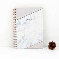 Agenda hebdomadaire à spirale en marbre, journal personnel, couverture rigide, format A4 B5 A5, tendance