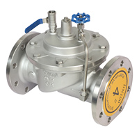 Vanne de régulation d'eau hydraulique ISO CE en fonte ductile 200X, à embout à bride, pour usage général, OEM/ODM/OBM