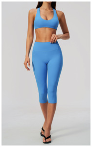 Leggings da Donna, Pantaloni Yoga a Zampa, Set Capri, Reggiseno da Donna Taglie Forti, Personalizza il Mio Logo su Giacca Yoga, Set Giacca Yoga - Product Image 3