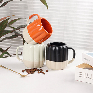Tazze <span class=keywords><strong>in</strong></span> <span class=keywords><strong>Ceramica</strong></span> Personalizzate a Forma di <span class=keywords><strong>Zucca</strong></span>, Design Carino, 2000 Pezzi, Smalto Colorato, Tazze Delicate Ecologiche per Tè - Product Image 3