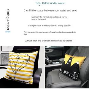 Almohada cuadrada nórdica con logotipo empresarial personalizado para uso doméstico como sofá, coche, cintura o cabecera, funda de cojín, estilo elegante de dibujos animados para siesta - Product Image 3