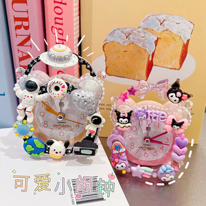 ชุดนาฬิกาปลุก DIY ขนาด 23 ซม. ทำจากพลาสติก ลายการ์ตูน สำหรับตกแต่งห้องเด็ก ของเล่นเด็กผู้หญิง - Product Image 2